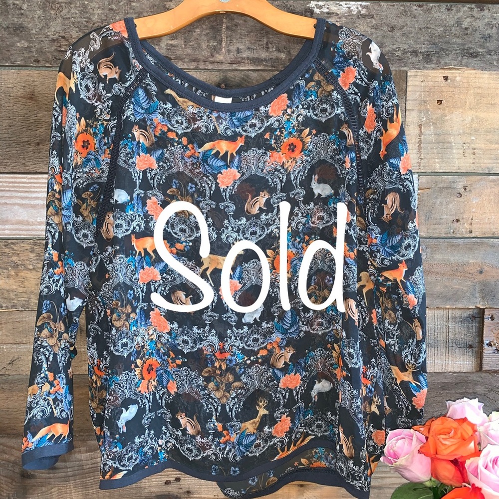Bongo | Woodland Animals Top | XL